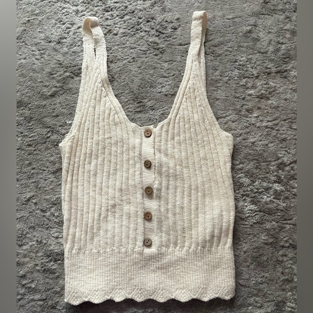 Abercrombie cotton sweater tank